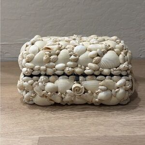 🐚 Vintage Seashell Trinket Box – Coastal Décor / Jewelry Box